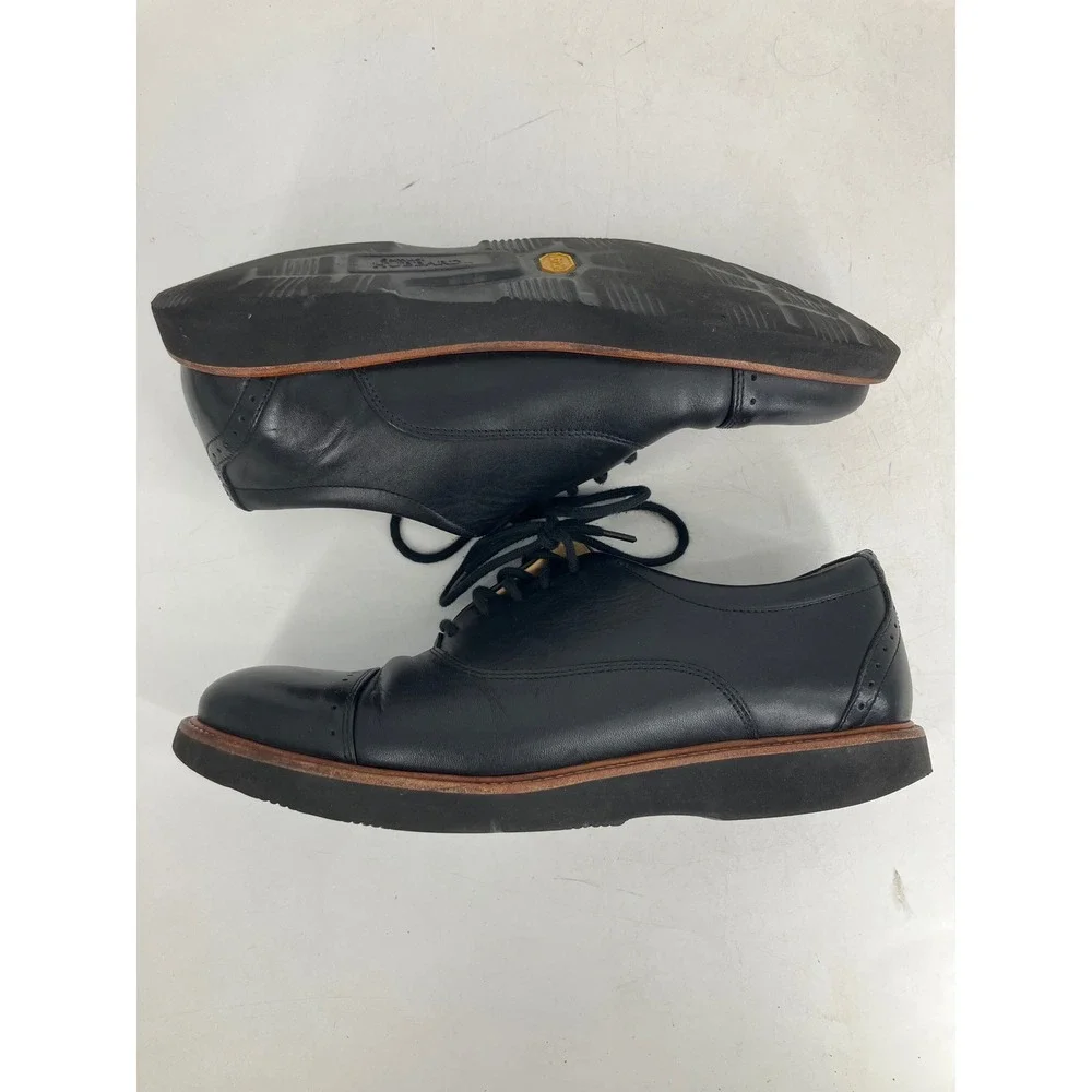 Samuel Hubbard Market Cap Oxford Mens 8.5 M Black Excellent Vibram Sole Derby